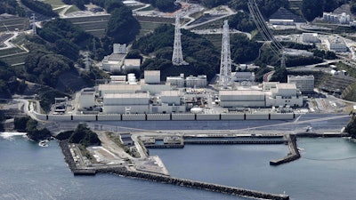 This photo shows the Onagawa nuclear power plant, operated by Tohoku Electric Power Company, Inc., in Onagawa, northeastern Japan, Thursday, Oct. 24, 2024.