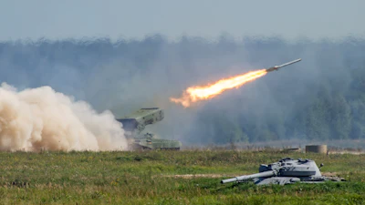 Missile being fired.