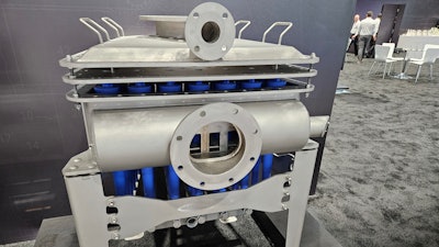 Heat and Control shows its Hydrocyclone Bundle, a part of the Cascade Water Recirculation solution, at PACK EXPO 2024 in Chicago.
