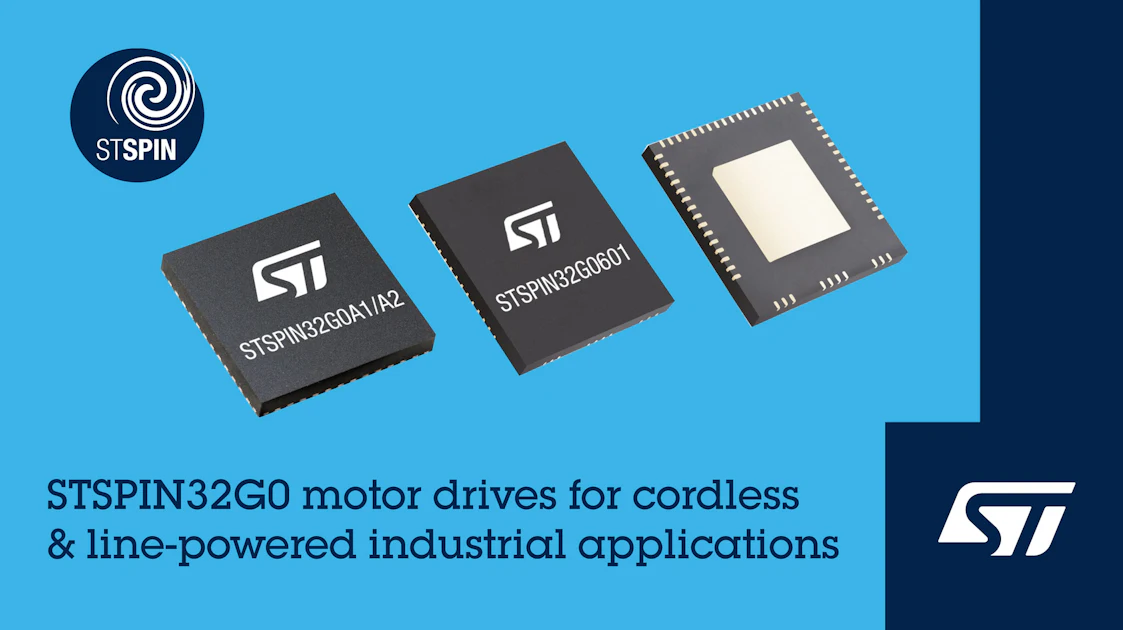 Stmicroelectronics Image STMicroelectronics’ Unveils Series of Motor Drivers for Industrial and ...