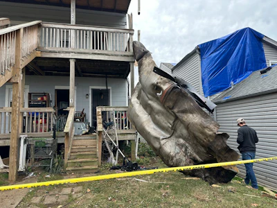 The two-story high hunk of metal.