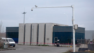 An SAIC Volkswagen plant is seen in the outskirts of Urumqi in northwestern China's Xinjiang Uyghur Autonomous Region, Thursday, April 22, 2021.