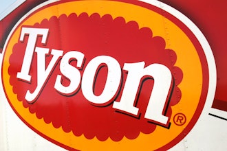 A Tyson Foods logo is seen on a truck parked at a food warehouse in Little Rock, Ark., on Oct. 28, 2009.