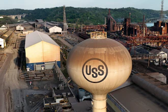 This is a portion of US Steel's Edgar Thomson Works in Braddock, Pa., on Sunday, Apr., 28, 2024.