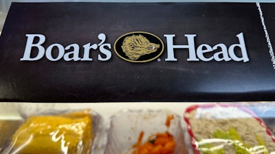 A Boar's Head logo at a bodega in New York, Aug. 30, 2024.