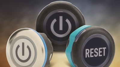 Captron capacitive pushbuttons use touch control and are activated without pressure when a hand or body part nears the device’s surface.