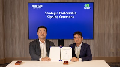 Heung-Soo Kim, Executive Vice President and Head of Global Strategy Office at Hyundai Motor Group and Rishi Dhall, Vice President of Automotive at NVIDIA.