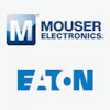 The Mouser Electronics and Eaton logo.