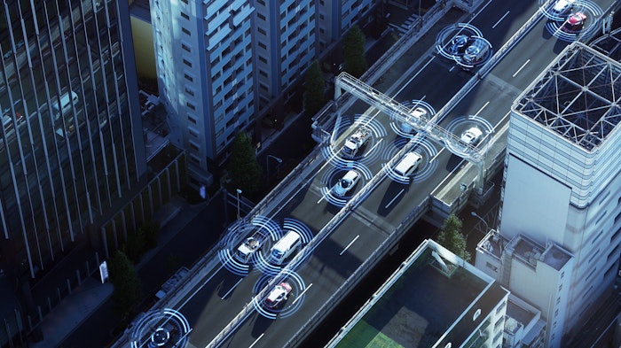 A 3D autonomous vehicle map.