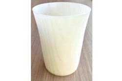 A marine biodegradable cellulose fiber cup using cellulose fiber molding material developed by Panasonic.