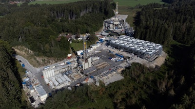 A geothermal site is under construction in Geretsried, Germany, Sept. 19, 2024.