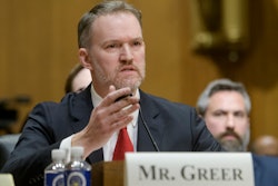 Jamieson Greer, President Donald Trump's nominee to be United States Trade Representative, with the rank of Ambassador, appears before the Senate Committee on Finance for his pending confirmation on Capitol Hill, Feb. 6, 2025, in Washington.