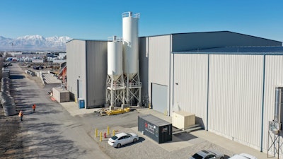 The manufacturing facility is housed in a new building on the Geneva Pipe and Precast plant in Salt Lake City, Utah.