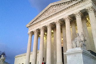 The Supreme Court at sunset in Washington, Feb. 13, 2016.