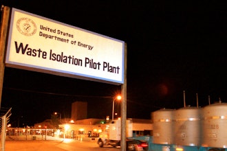 The first load of nuclear waste arrives in Carlsbad, N.M., on March 26, 1999.