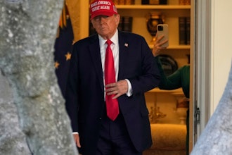 President Donald Trump on the South Lawn of the White House, Feb. 28, 2025.