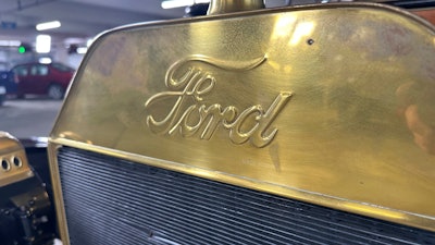 A 2003 Ford Model T-100, a replica of a 1914 Model T and part of Ford Motor Co.’s Heritage Fleet, is on display Wednesday, March 12, 2025, in Dearborn, Mich.