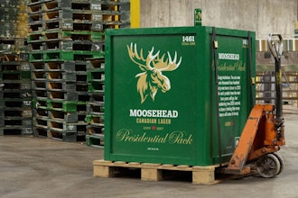 The 'Presidential Pack' is a crate of 1,461 beers from Moosehead Breweries.