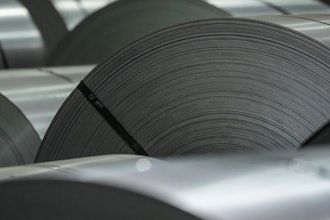 Coils of steel are seen at the ArcelorMittal Dofasco Steel Plant in Hamilton, Ontario, Friday, Feb. 14, 2025.