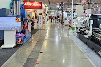 Spectators observe booths at TIMTOS 2025 in Taipei, Taiwan.