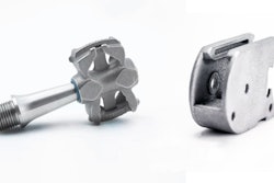 Titanium alloy parts made on a Farsoon SS403P Polymer PBF system using ColdMetalFusion Technology, a sinter-based additive manufacturing process developed by Headmade Materials.