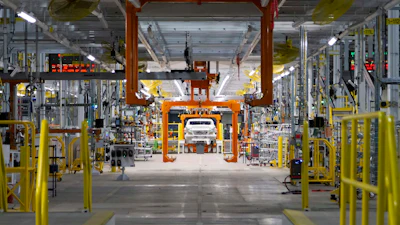 General Motors vehicle manufacturing floor.