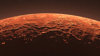 Mars surface illustration.