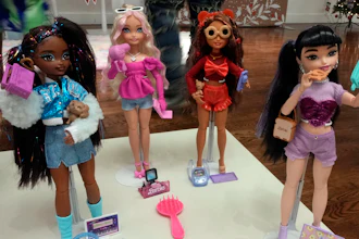 Barbie Dream Besties, from Mattel, are displayed at the TTPM 2024 Holiday Showcase event in New York, Sept. 17, 2024.