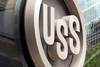 The United States Steel logo is pictured outside the headquarters building in downtown Pittsburgh, April 26, 2010.