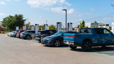 An Electrify America Charging Station in Austin, Texas in September 2023.