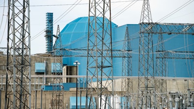 This June 2, 2016 file photo shows the Clinton Clean Energy Center in Clinton, Ill.