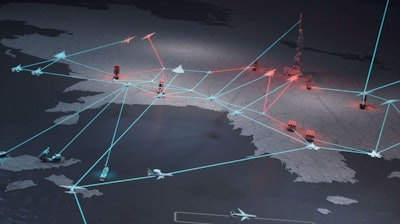 A visual concept of Lockheed Martin's AI Fight Club.