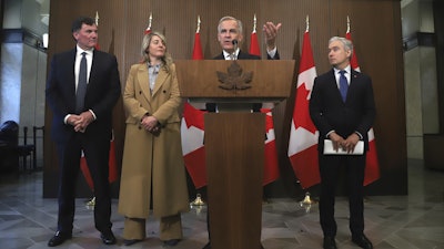 Canada Prime Minister Mark Carney at a press conference on Parliament Hill, Ottawa, June 19, 2025.