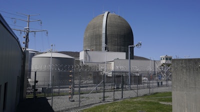 The Unit 2 reactor at Indian Point Energy Center in Buchanan, N.Y., is seen, April 26, 2021, almost one year after it was shut down.