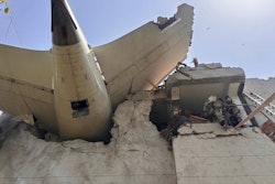 This photo shared by India's Central Industrial Security Force (CISF) shows debris of a plane that crashed in the northwestern Indian city of Ahmedabad, in Gujarat state, Thursday, June 12, 2025.