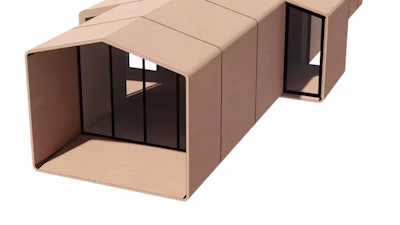 The Compact House is made using ultra-high-performance concrete.
