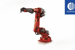 A Comau industrial robotic arm.