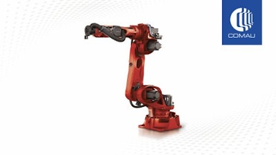 A Comau industrial robotic arm.