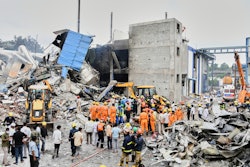 Rescue workers look for survivors after at an explosion and a fire at a pharmaceutical factory in an industrial area in Sangareddy, some 50 kilometers (31 miles) from Hyderabad, India, Monday, June 30, 2025.