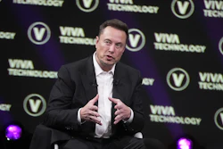 Elon Musk, who owns Twitter, Tesla and SpaceX, speaks at the Vivatech fair Friday, June 16, 2023 in Paris. Vivatech is Europe's biggest startup and tech event.