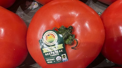 Tomatoes imported from Mexico are for sale in a supermarket in Miami, Wednesday, March 5, 2025.