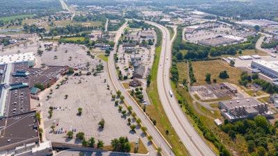 Aerial view of York County, Pennsylvania.