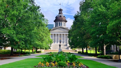 The South Carolina State House in Columbia, South Carolina.