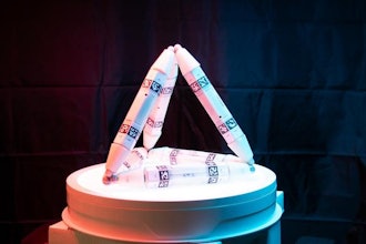 These Truss Links self-assembled to form a tetrahedron.