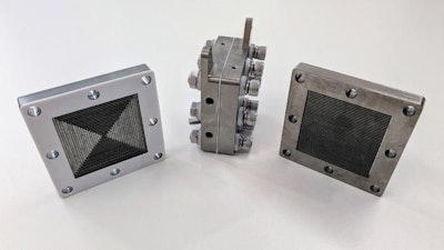 The electrolyzers used as part of the new method to make ‘green ammonia’.