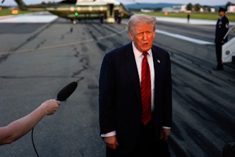 President Trump at Lehigh Valley International Airport, Aug. 3, 2025, Allentown, Pa.