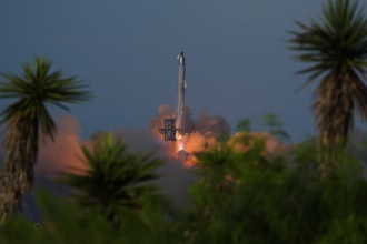 SpaceX's mega rocket Starship makes a test flight from Starbase, Texas, Tuesday, Aug. 26, 2025.