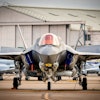 F-35 Lightning II fighter jet, powered by F135 engines.