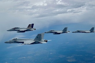 The U.S. Navy's F/A-18E/F Super Hornet.