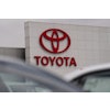 A Toyota logo is seen at a dealership in El Monte, Calif., Thursday, March 27, 2025.